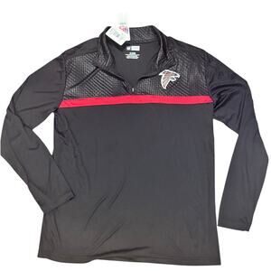 NFL Football Adidas Atlanta Falcons Climalite Quarter-zip pullover Jacket